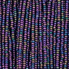 Czech Seed Beads, 11/0 - Iris Purple (strung)