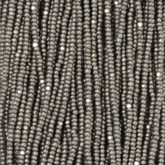 Czech Seed Beads, 13/0, Charlotte – Metallic Beige (strung)