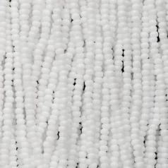 Czech Seed Beads, 11/0 - Opaque White (strung)