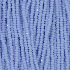 Czech Seed Beads, 11/0, Charlotte - Opaque Light Blue (strung)