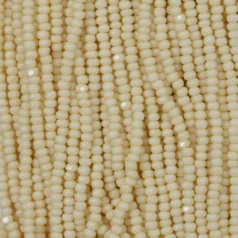 Czech Seed Beads, 11/0, Charlotte - Opaque Bone (strung)