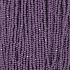 Czech Seed Beads, 13/0, Charlotte - Opaque Dark Mauve (strung)