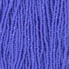 Czech Seed Beads, 13/0, Charlotte - Opaque Medium Blue (strung)