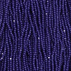 Czech Seed Beads, 13/0, Charlotte - Opaque Navy (strung)