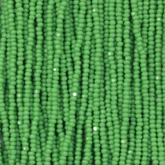 Czech Seed Beads, 13/0, Charlotte - Opaque Light Green (strung)