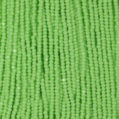 Czech Seed Beads, 13/0, Charlotte - Opaque Pale Green (strung)