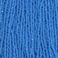 Czech Seed Beads, 13/0, Charlotte - Opaque Dark Turquoise (strung)