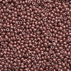 Czech Seed Beads, 10/0 – Opaque Luster Brown (loose)