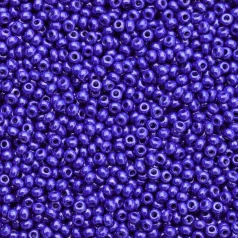 Czech Seed Beads, 10/0 – Opaque Luster Blue (loose)
