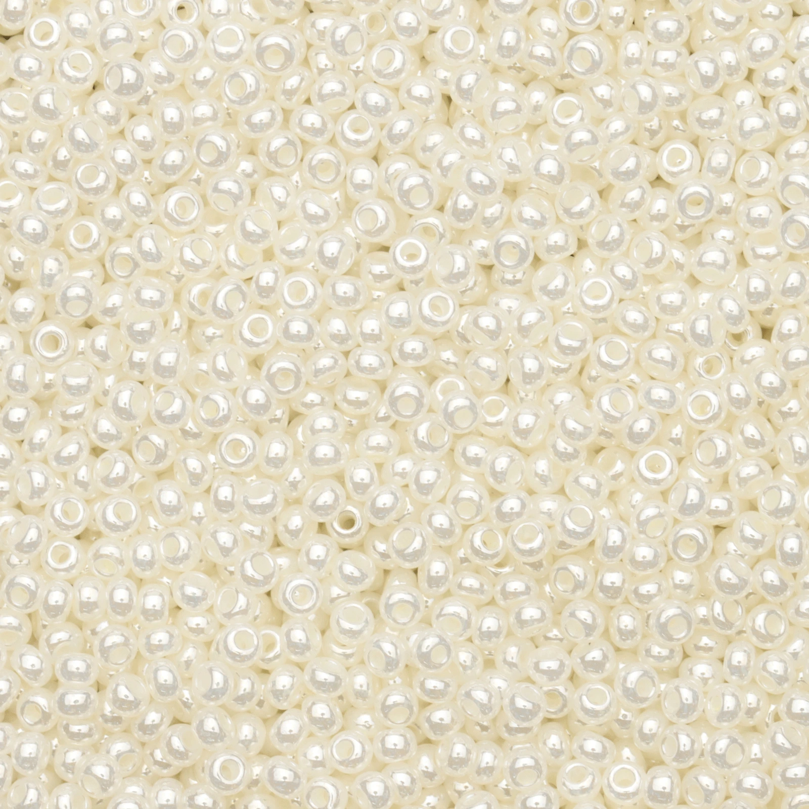 Czech Seed Beads, 10/0 - Pearlized Off-White (loose)