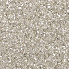 Czech Seed Beads, 10/0 - Silverlined Crystal (loose)