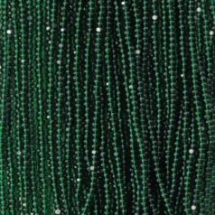 Czech Seed Beads, 13/0, Charlotte - Transparent Dark Green