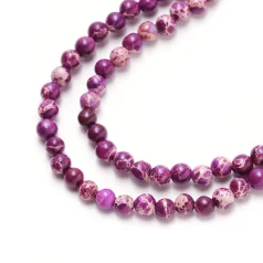 Bead, Jasper Sea Purple, 4mm Round. Sold  per 16-inch strand.