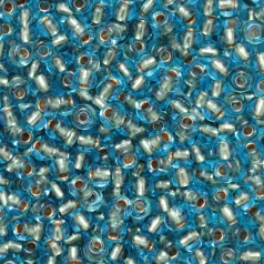 Czech Seed Beads, 6/0 - Bronzelined Lt. Aqua (loose)