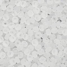 Czech Seed Beads, 6/0 - Transparent Matt Crystal (loose)