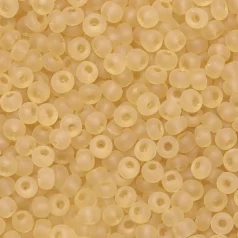 Czech Seed Beads, 6/0 - Transparent Matt Pale Topaz (loose)