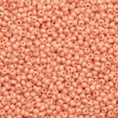Czech Seed Beads, 10/0 - Solgel Chalk Orange (loose)