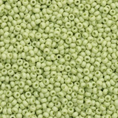 Czech Seed Beads, 10/0 - Solgel Chalk Yellow-Green (loose)