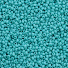 Czech Seed Beads, 10/0 - Solgel Chalk Blue Green (loose)