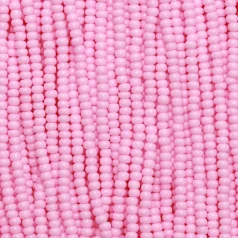 Czech Seed Beads, 11/0 - Solgel Chalk Pink (strung)
