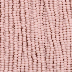 Czech Seed Beads, 11/0 - Solgel Chalk Pink (strung)