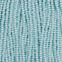 Czech Seed Beads, 11/0 - Solgel Chalk Blue 3 (strung)