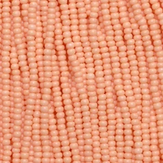 Czech Seed Beads, 11/0 - Solgel Chalk Orange (strung)