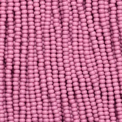 Czech Seed Beads, 11/0 - Solgel Chalk Pink (strung)