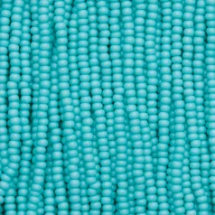 Czech Seed Beads, 11/0 - Solgel Chalk Blue Green (strung)