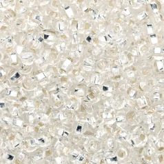 Czech Seed Beads, 6/0 - Silverlined Crystal (loose)
