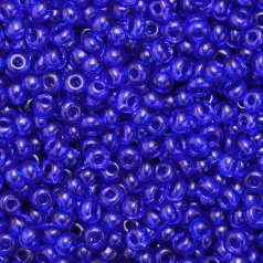 Czech Seed Beads, 6/0 - Transparent Sapphire (loose)