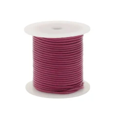 2mm Leather Cord - Burgundy