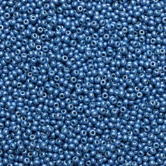 Czech Seed Beads, 10/0 – Opaque Luster Medium Blue (loose)