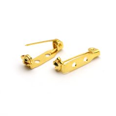 Brooch Pin Gilt Plated - Gold Colour