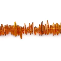 Bead, Imitation Baltic Amber, Chips. Sold per 16-inch Str