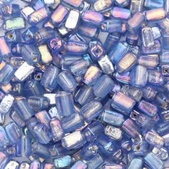 Beads, Glass Beads,  6mm Rectangular Lustre,  LIGHT SAPPHIRE