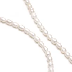 Fresh Water Pearl B quality Oval 4-5mm Natural
