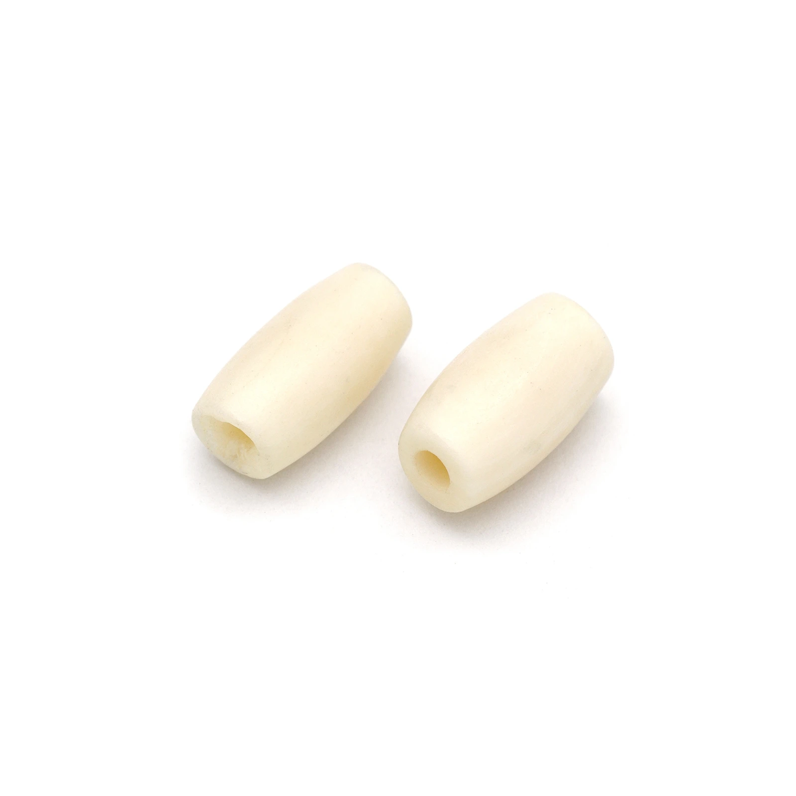 Bead, Bone 1/2" Bone Pipe - Tea Dyed