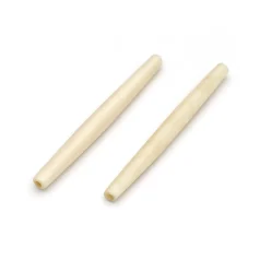 Bead, Bone 3" Bone Pipe - Tea Dyed