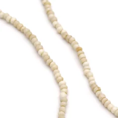 3-4mm Round Bone Beads ( 7 inch Strands)