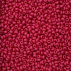 Czech Seed Beads, 10/0 - Opaque Dark Red Matt(loose)