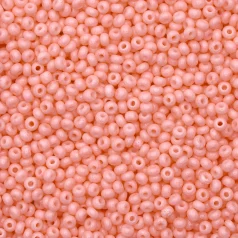Czech Seed Beads, 10/0 - Solgel Chalk Coral Pink (loose)