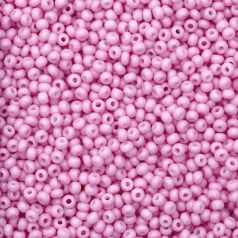 Czech Seed Beads, 10/0 - Solgel Dyed Tulipian Pink (loose)
