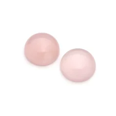 Pink Agate Coin Cabochon, 16mm