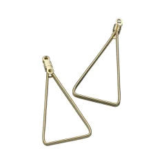 Triangle Earring hoop 14K Gold Plated Nickel Free