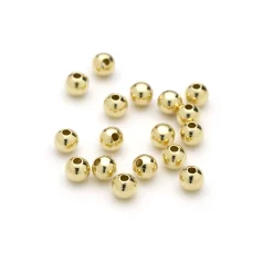 5mm Metal beads Holesize 1.5mm - 14K Gold Plated Nickel Free