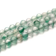 B Grade Green Agate Faceted Round 4mm