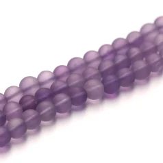 Amethyst Matte Round 4mm