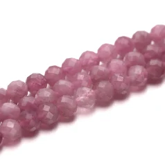 Pink Tourmaline Faceted Round 4mm