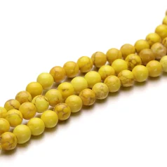 Yellow Magnesite 6mm Round